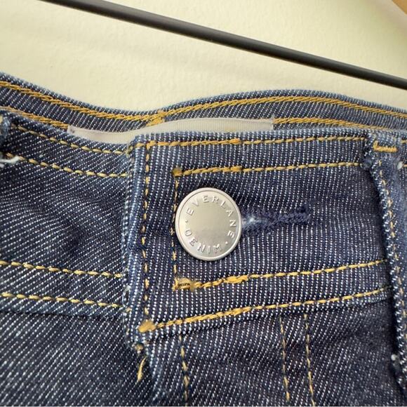 Everlane The Way High Skinny Jean Organic Cotton Dark Wash Pockets Button Zip 27 - Picture 5 of 10
